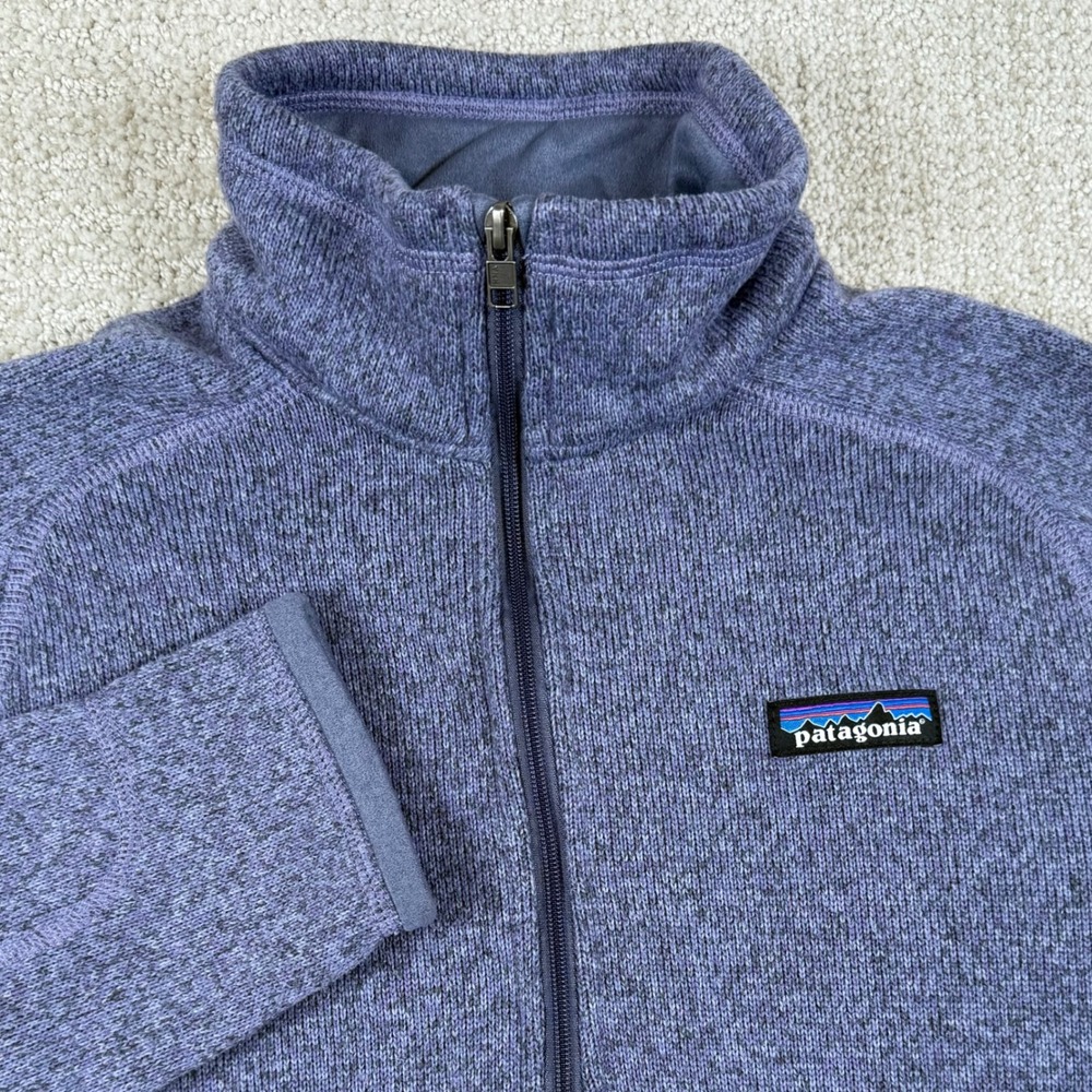 Patagonia Womens Medium Purple Better Sweater 1/4 Zip Fleece Pullover
